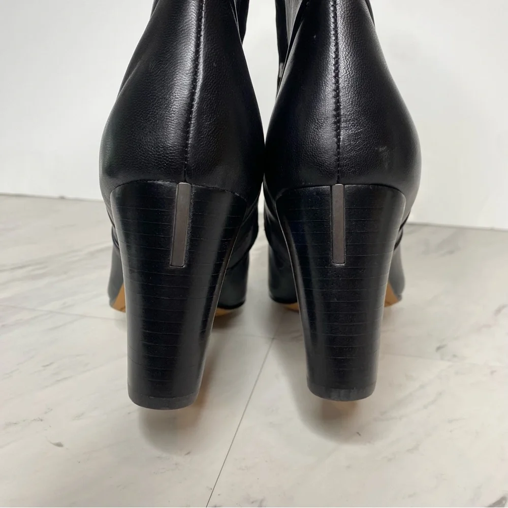 Franco Sarto Pia Black Leather Bootie 11M